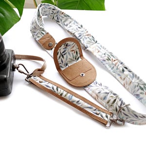 Sling Camera Strap: Cross Body, Adjustable, Vegan, boho style, DSLR Accessory image 6