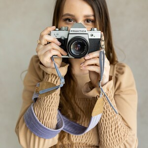 Velvet Vegan Leather Camera Strap: DSLR Accessories