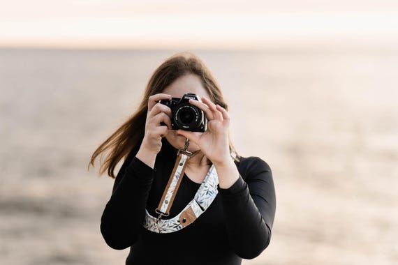 Sling Camera Strap: Cross Body, Adjustable, Vegan,  boho style, DSLR Accessory