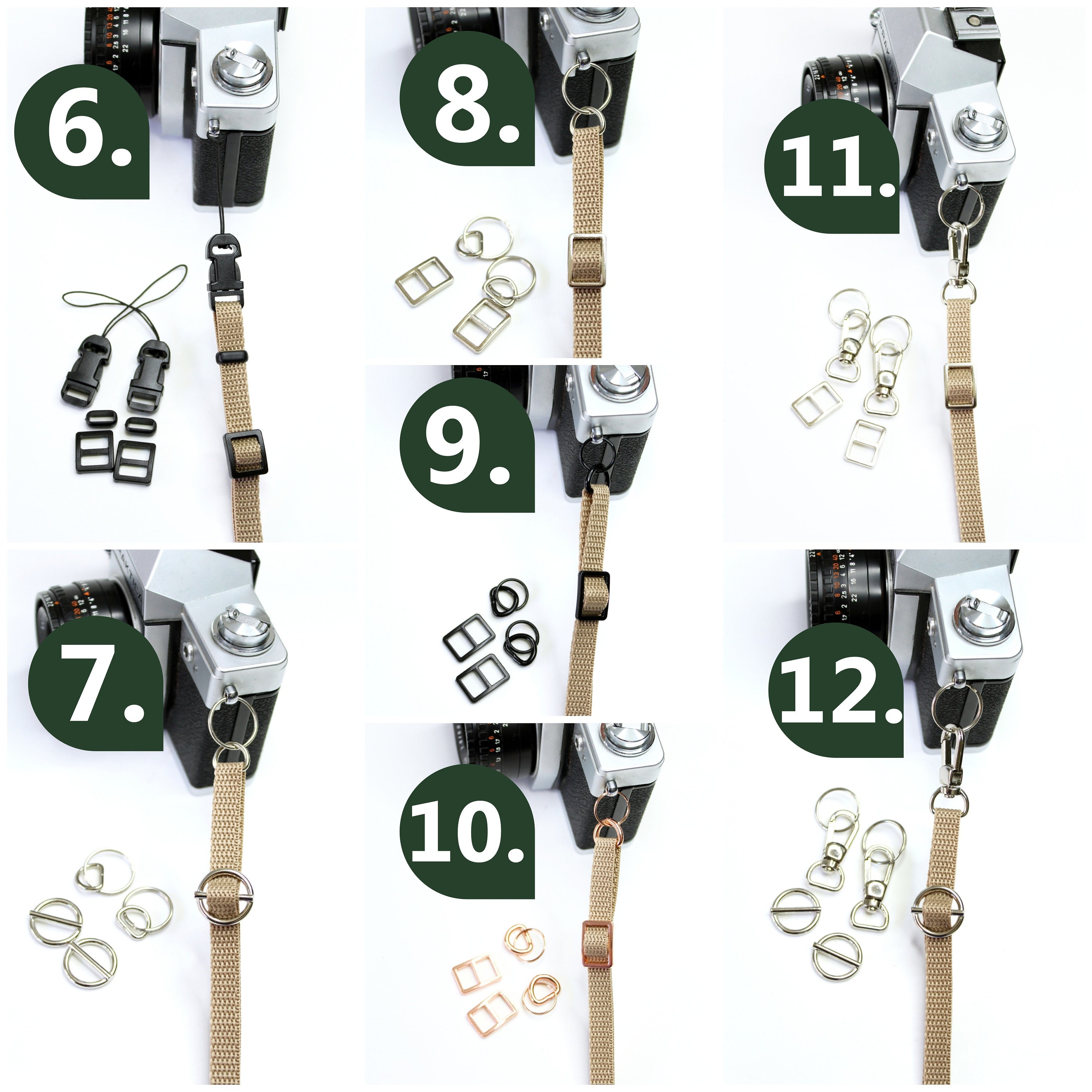 EBTOOLS Kameragurt Aus Baumwolle & PU-Leder – Verstellbar, Universell Für Nikon & Andere DSLR-Kameras