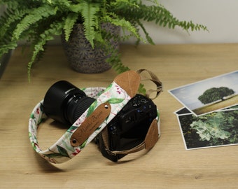 Personalized camera strap, camera strap with engraving for all SLR- and DSLR- cameras