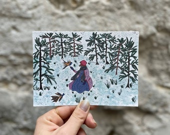 Winter postcard