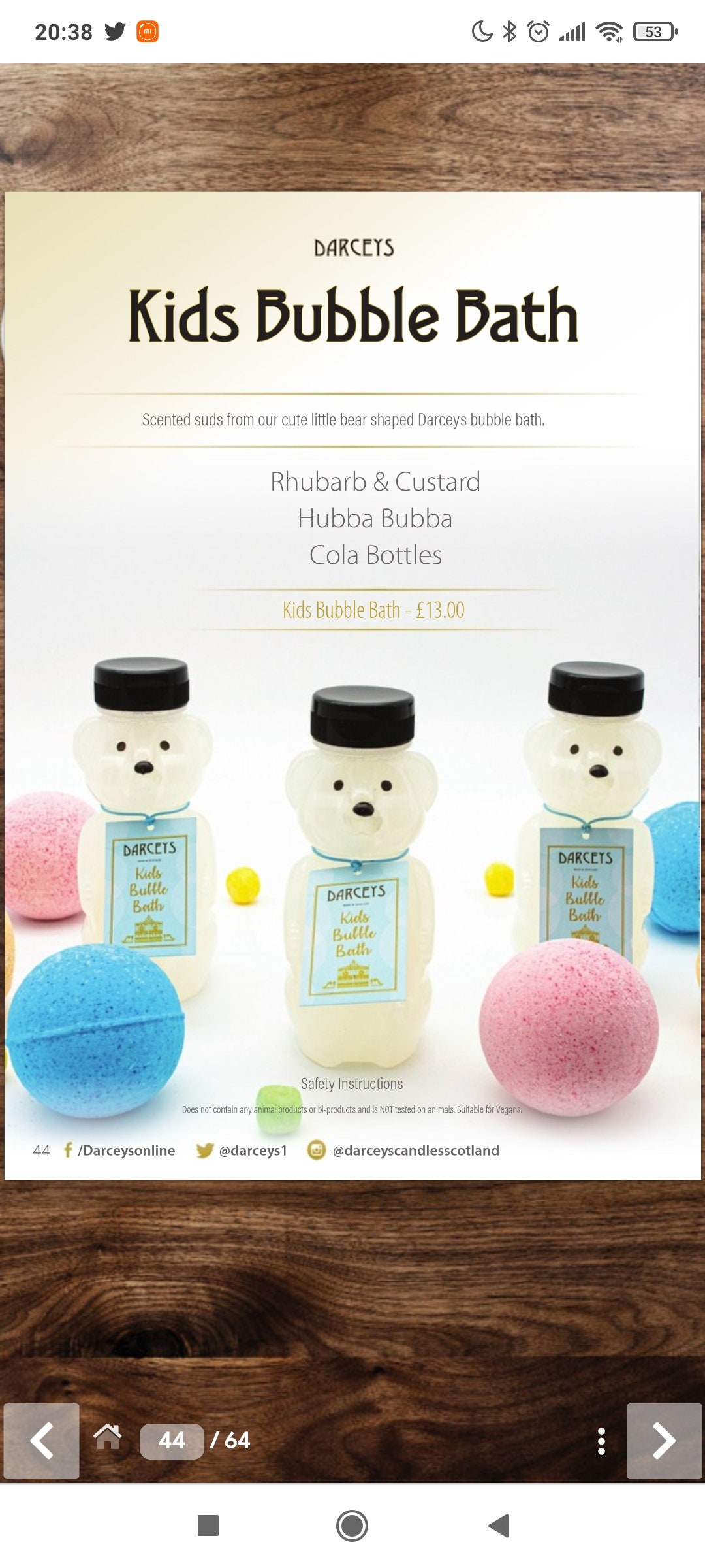 Darceys Scented Children's Bubble Bath Etsy UK