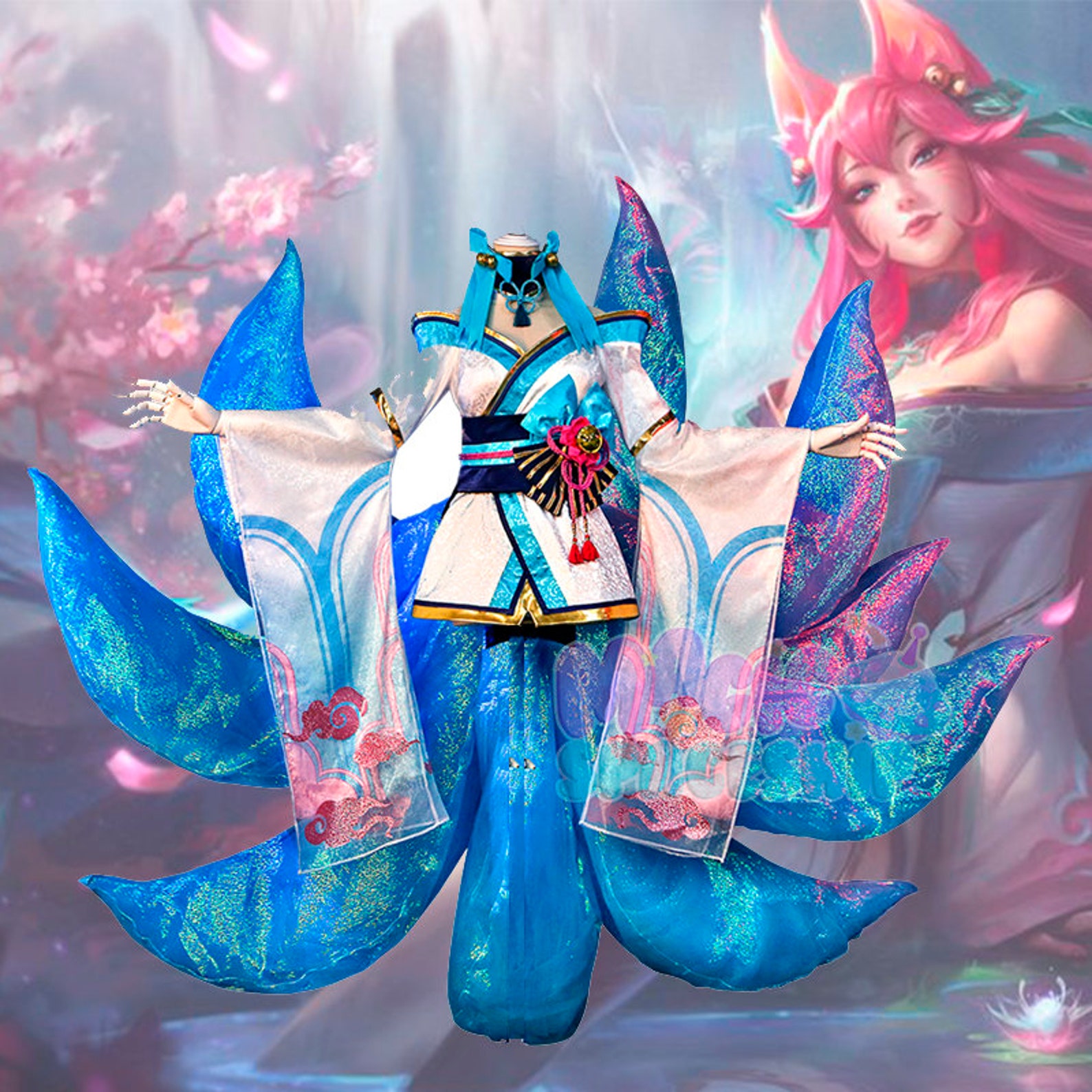 Spirit Blossom Ahri cosplay League of Legends cos | Etsy