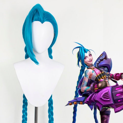 jinx pink wig