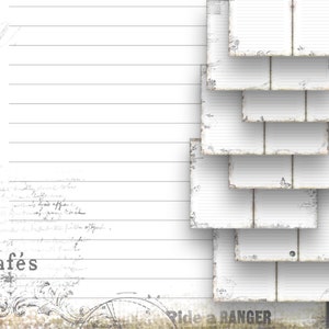 Ink Saver Zwart Wit Afdrukbaar Gevoerd Schrijven Papier Botanische Script Reizigers Notebook Inserts TN Junk Journal Pagina's Minimalistische Vellen