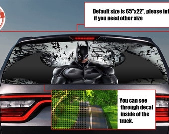 JOKER CRAZY Rear Window Tint Perforated Decal Sticker Printed Vinyl Car Auto/_562