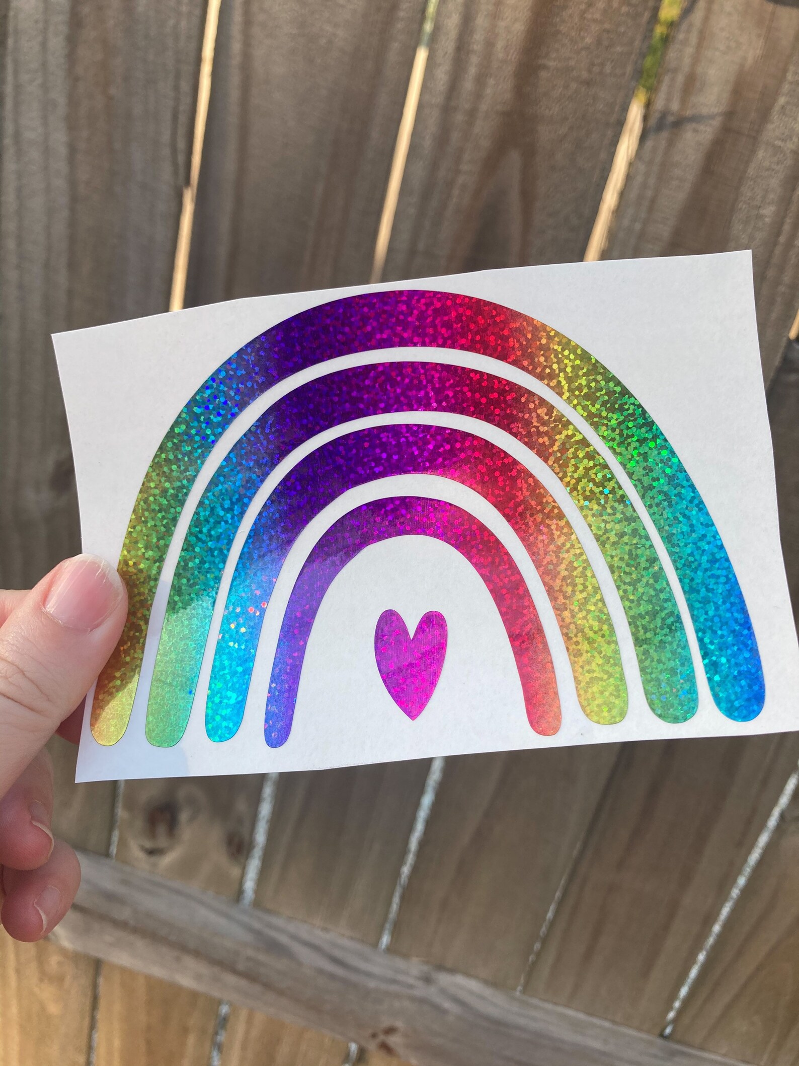 Rainbow Car Decal/ Rainbow Sticker/Boho Rainbow Etsy