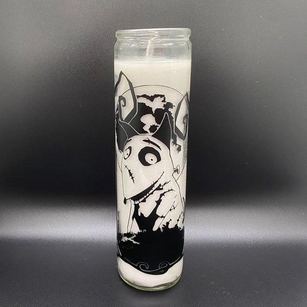 Frankenweenie SVG File Digital Download for Pillar Candles or Tumblers