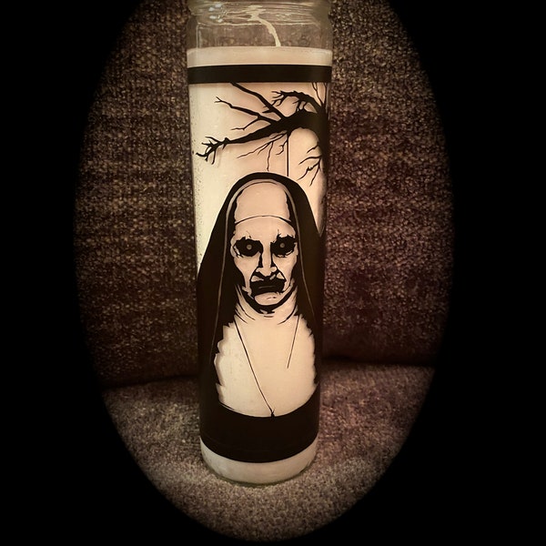 Conjuring Nun Valak SVG File Digital Download for Pillar Candles or Tumblers