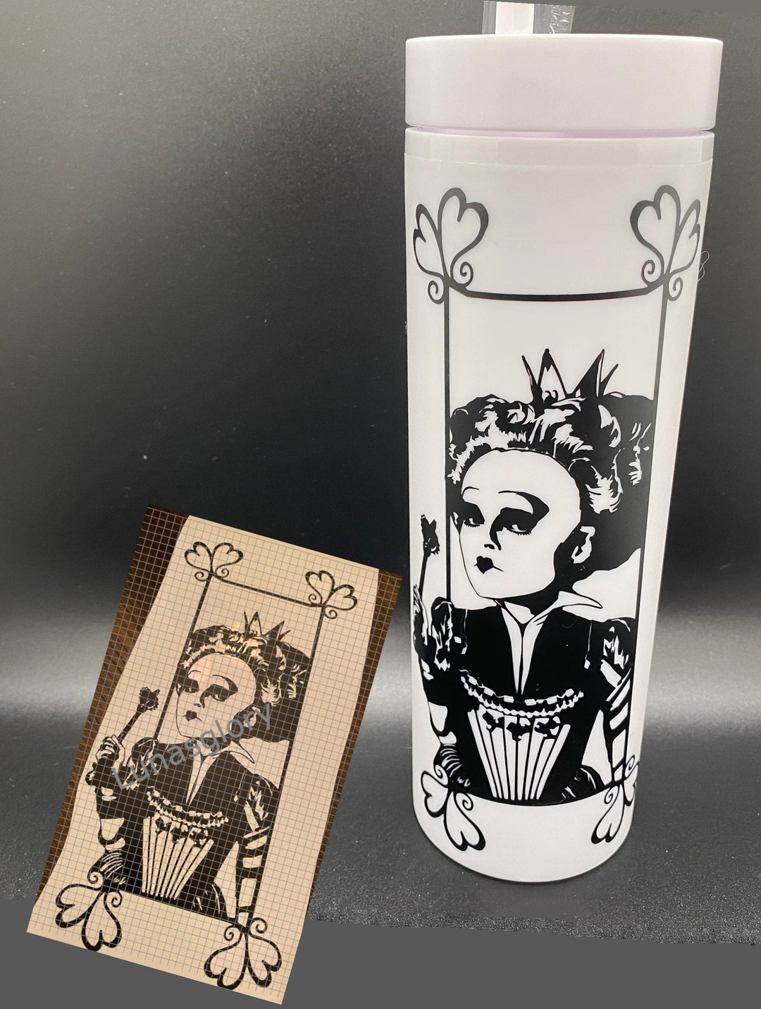 Queen of Hearts SVG File: Alice in Wonderland Decal (digital Download ...