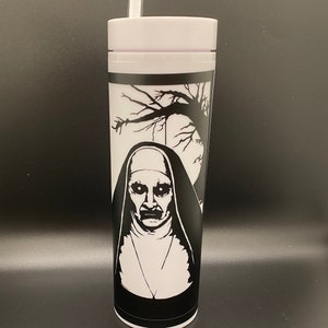 Conjuring Nun Valak SVG File for Pillar Candles or Tumblers (digital ...