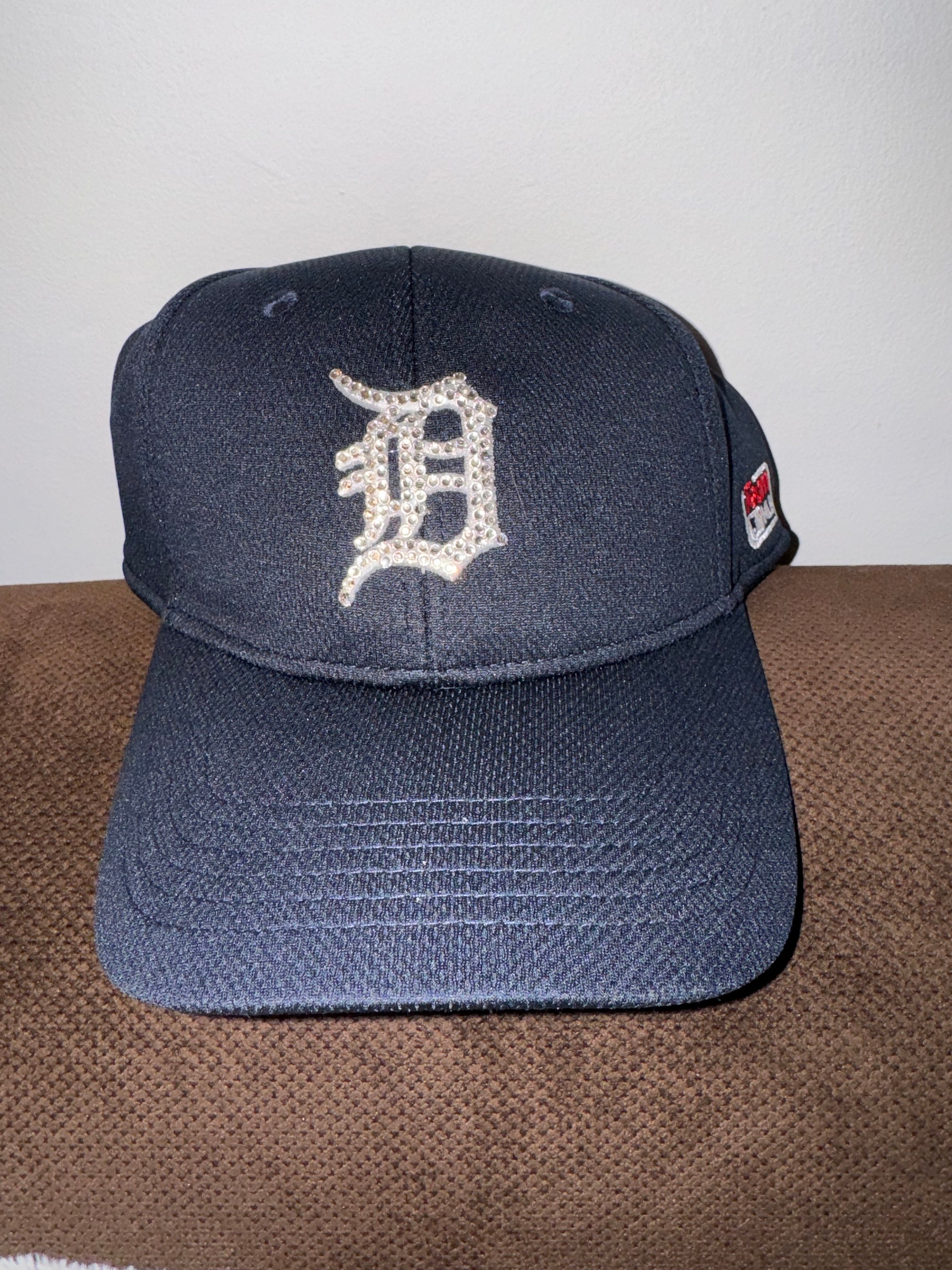 NWT- RHINESTONED DETROIT HAT Detroit Tigers Rhinestone Hat - Etsy main image 3