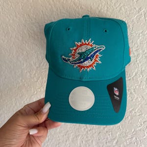 Miami Dolphins Rhinestone Hat - Etsy display picture 2