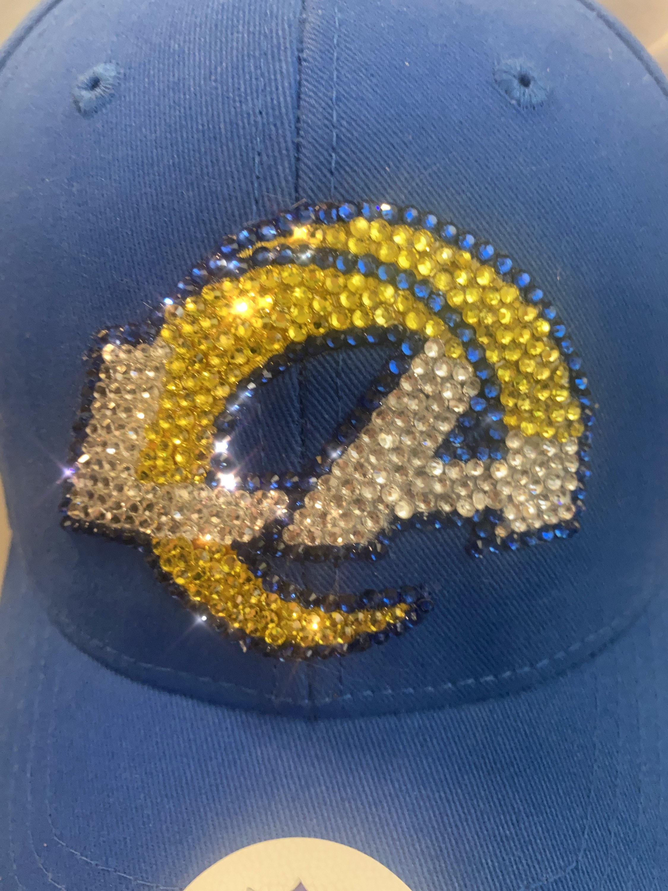 Rhinestone Los Angeles Rams Hat - Etsy display picture 2
