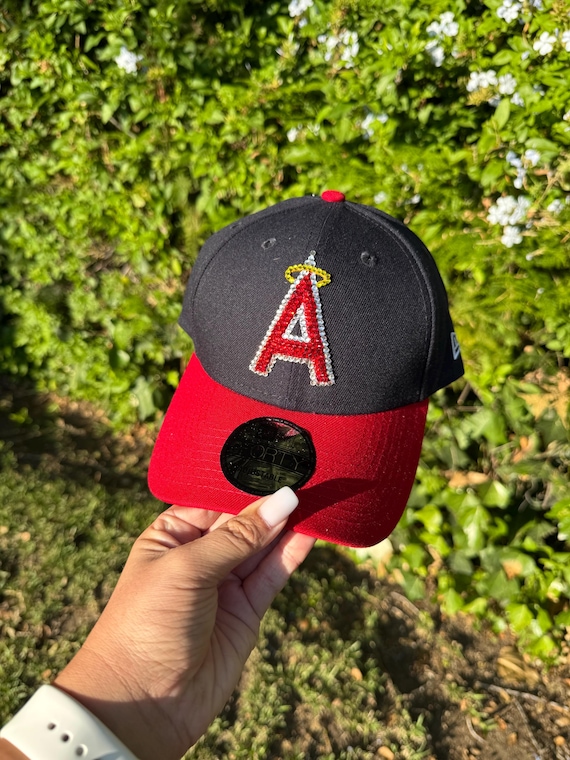 Rhinestone Los Angeles Angels Old School Hat - Etsy display picture 2