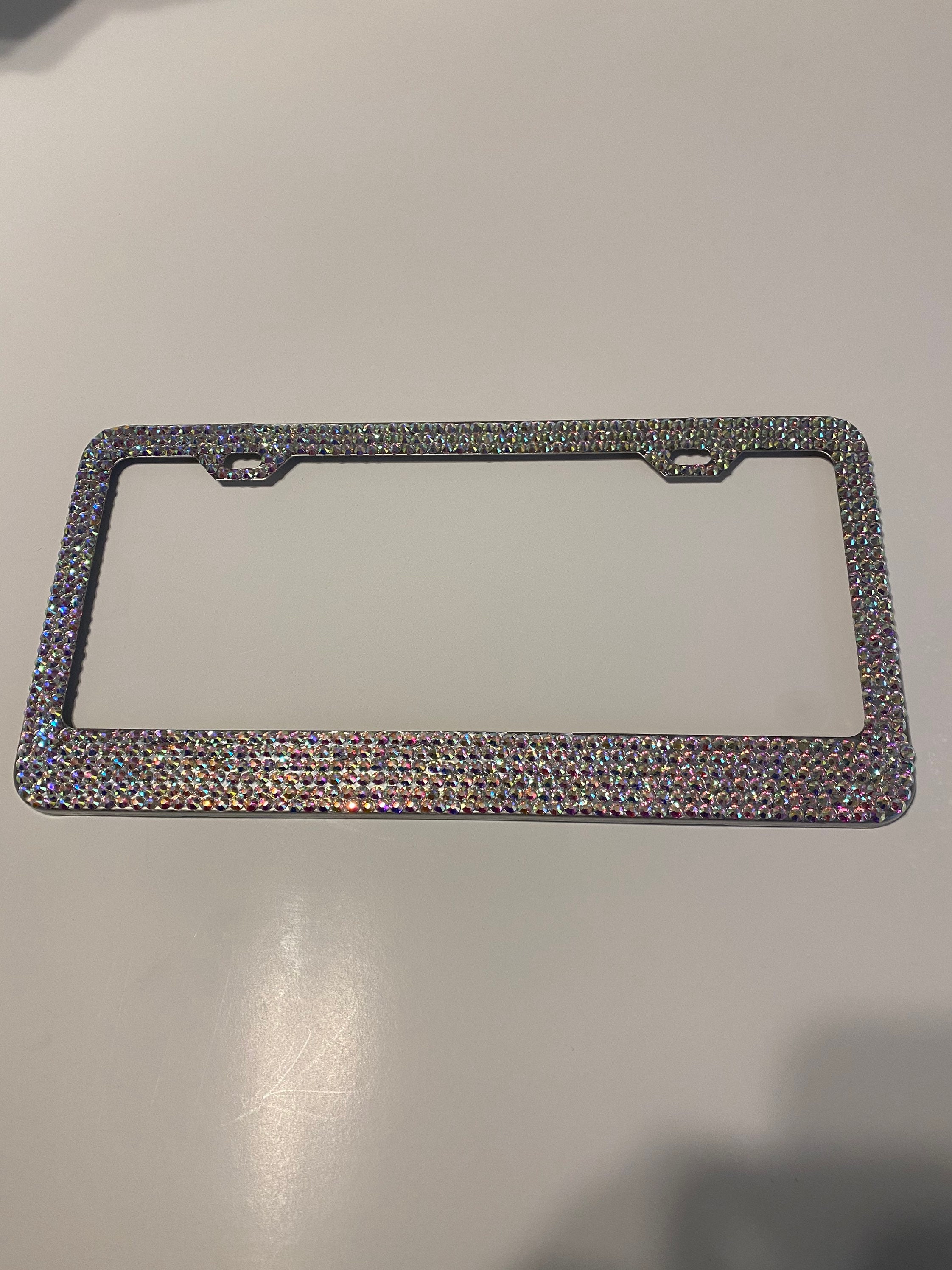 Swarovski Crystal License Plate Frame Cover Etsy