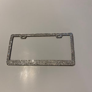 Crystal license plate frame cover