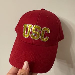 USC Red and Yellow Adjustable Rhinestone Logo Hat STARTER USC Trojans Trucker Snapback LH420F69 - Shiekh main image 4