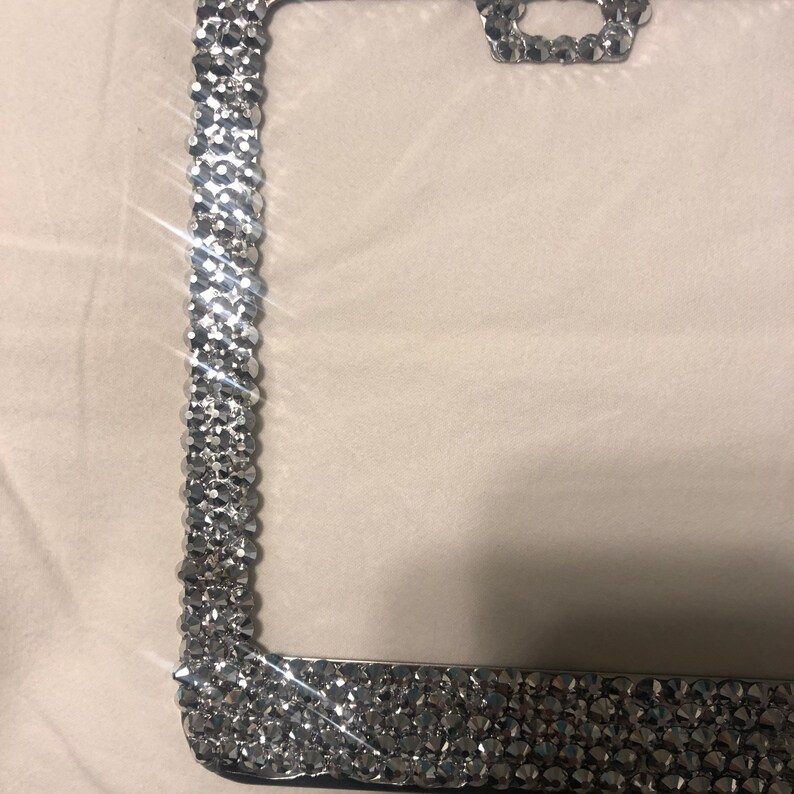 Swarovski Crystal License Plate Frame Cover Etsy