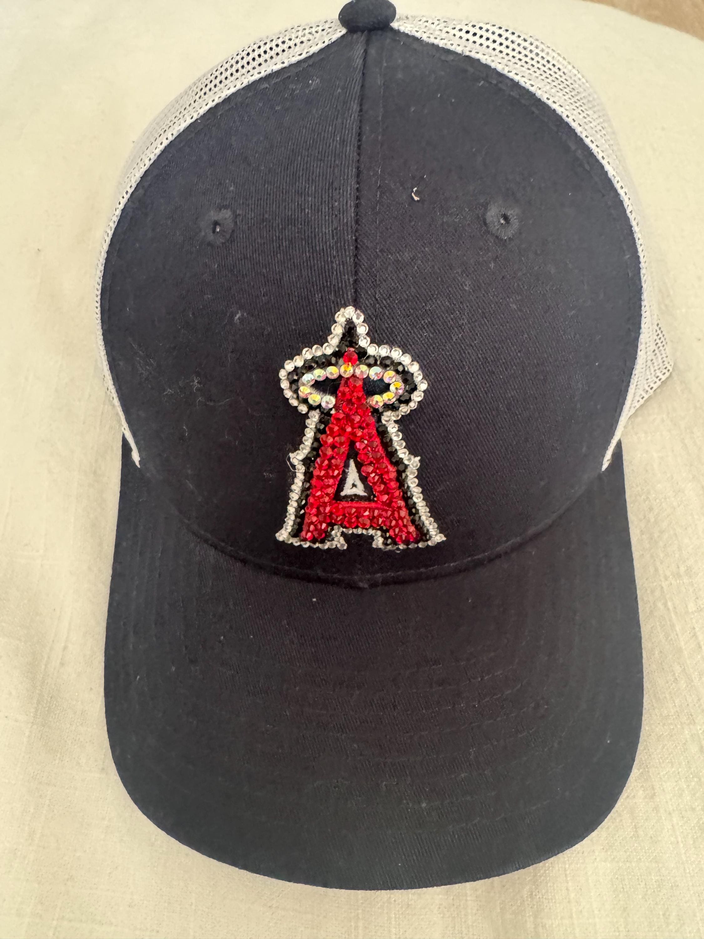 Rhinestone Los Angeles Angels Trucker Hat - Etsy display picture 3