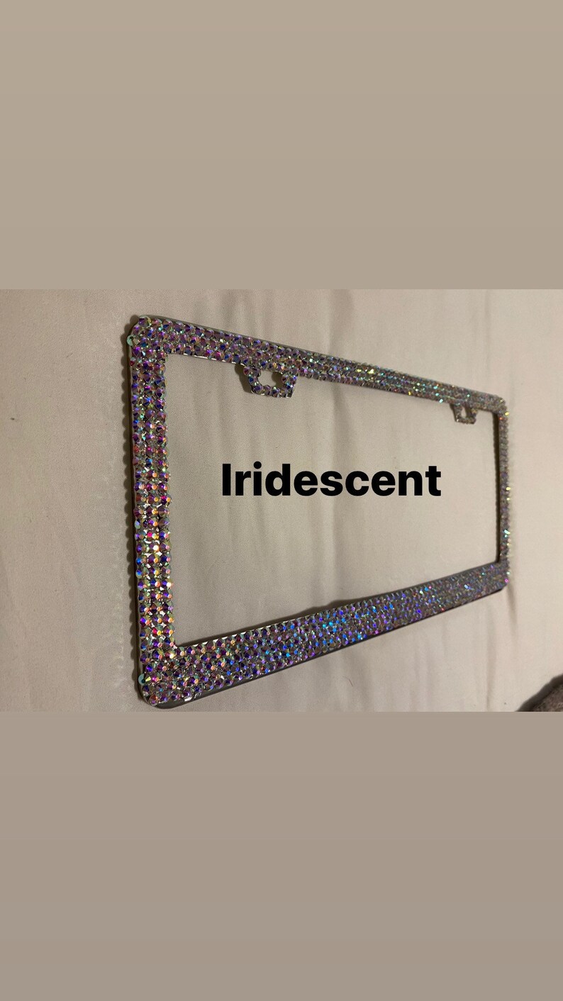 Crystal License Plate Frame Cover Etsy