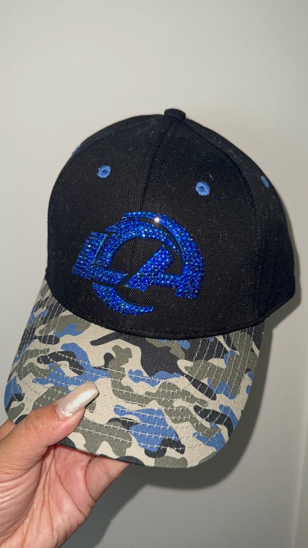NWT Rhinestone Los Angeles Rams hat Rhinestone Los Angeles Rams Hat - Etsy main image 4