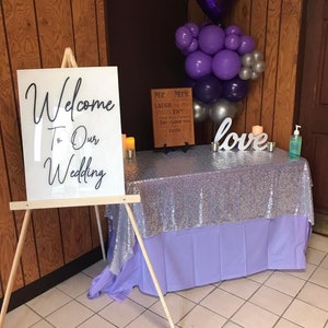Welcome To Our Wedding Acrylic Sign