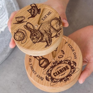 Leuke organizer voor pillendoos, houten ronde pillendoos, pillendoosje voor 7 dagen, anticonceptiedoos, cadeau met aangepast logo