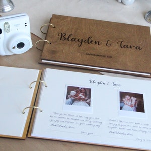 Personalized Instax Guest Book Polaroid Photo Album For Couple Birthday Party Gift