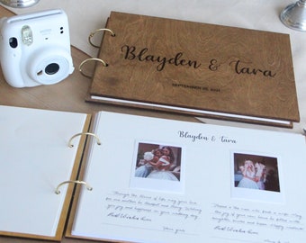 Personalisiertes Instax-Gästebuch, Polaroid-Fotoalbum für Paare, Geburtstagsparty-Geschenk