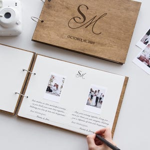 Wedding Guest Book Sign, Polaroid Photo Album, Instax Photo Guest Book, Wedding Reception Linen Guest Book, Blank Scrapbook Journal