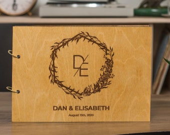 Houten polaroid gastenboek bruiloft bord fotoalbum gepersonaliseerd cadeau voor haar