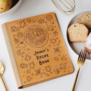Aangepast receptenboek Gepersonaliseerde blanco receptenmap Kookboek Voedseldagboek Receptkaarten Cadeau voor moeder Grootmoeder Moederdagcadeau