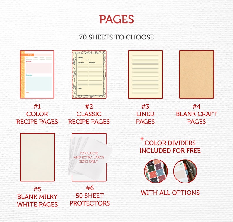 Blank Recipe Book Gift for Close Person Custom Recipe Binder Etsy