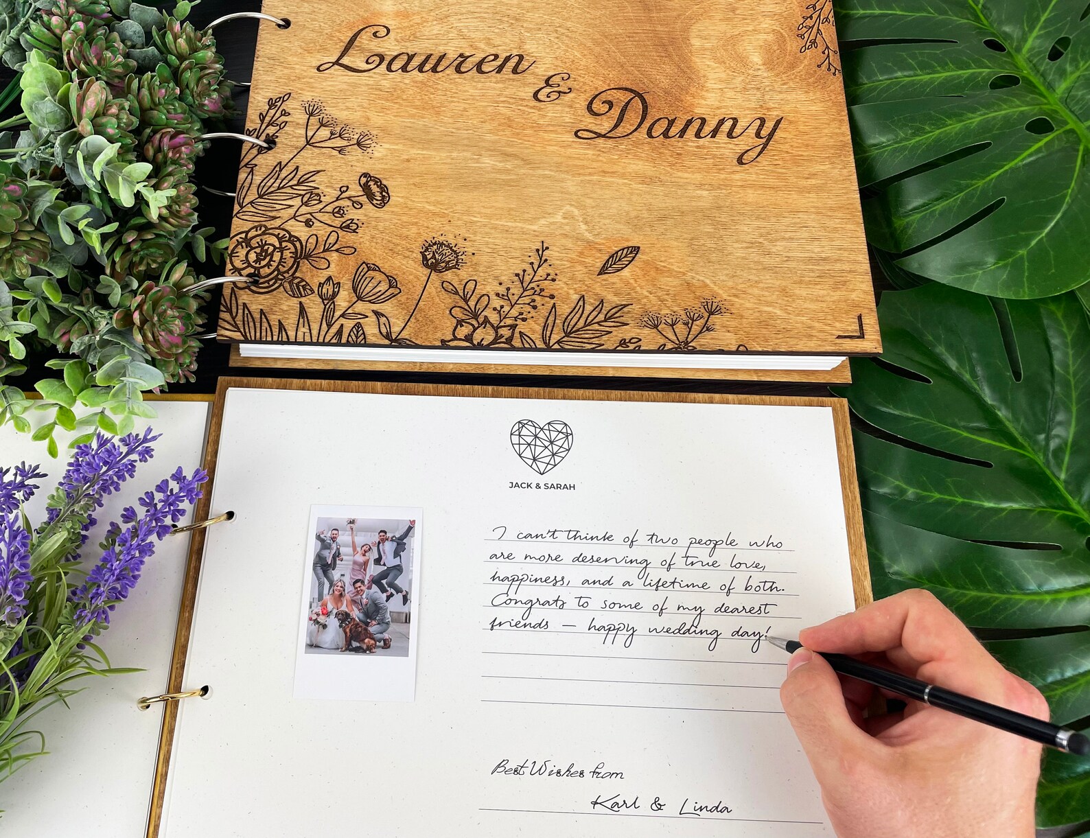 Wedding Photo Album Instax Polaroid Guest Book Bridal Shower Etsy