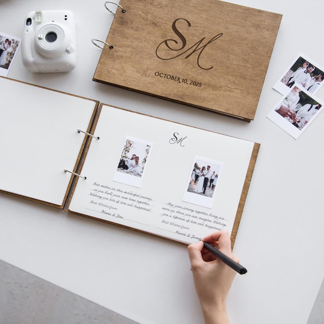 Wedding Guest Book Sign, Polaroid Photo Album, Instax Photo Guest Book — free download