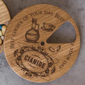 Wooden Lid For Pill Box, Wooden Lid For 7-Day Pill Organizer & Case