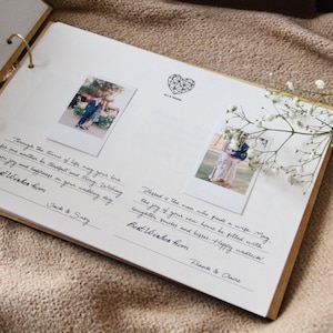 Álbum de fotos Polaroid personalizado del libro de visitas Instax para regalo de fiesta de cumpleaños de pareja imagen 5