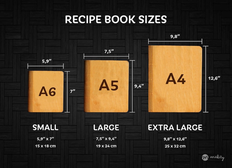 Personalized Recipe Binder Book Cook Book Personalized Journal Notebook ...