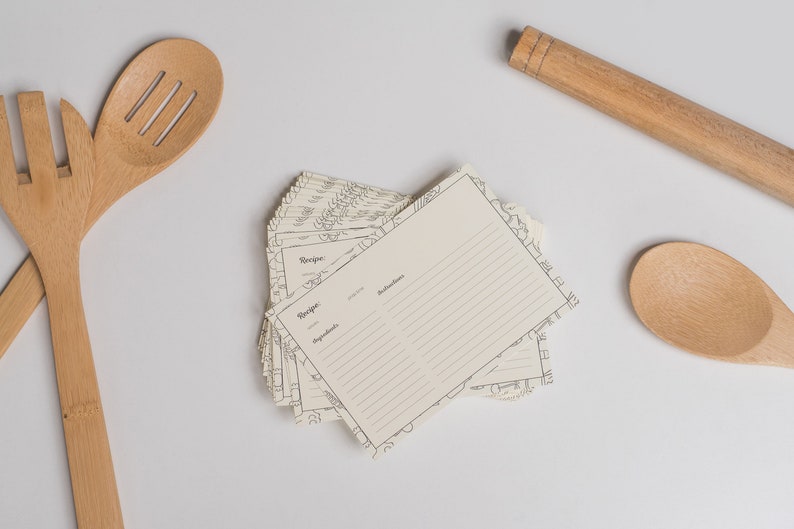 Wooden Recipe Box With Dividers And Recipe Cards 4x6 Gift For Mom From Daughter image 4