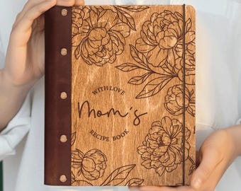 Personalized Recipe Binder Cookbook To Write In Your Own Recipes, Custom Family Recipe Book