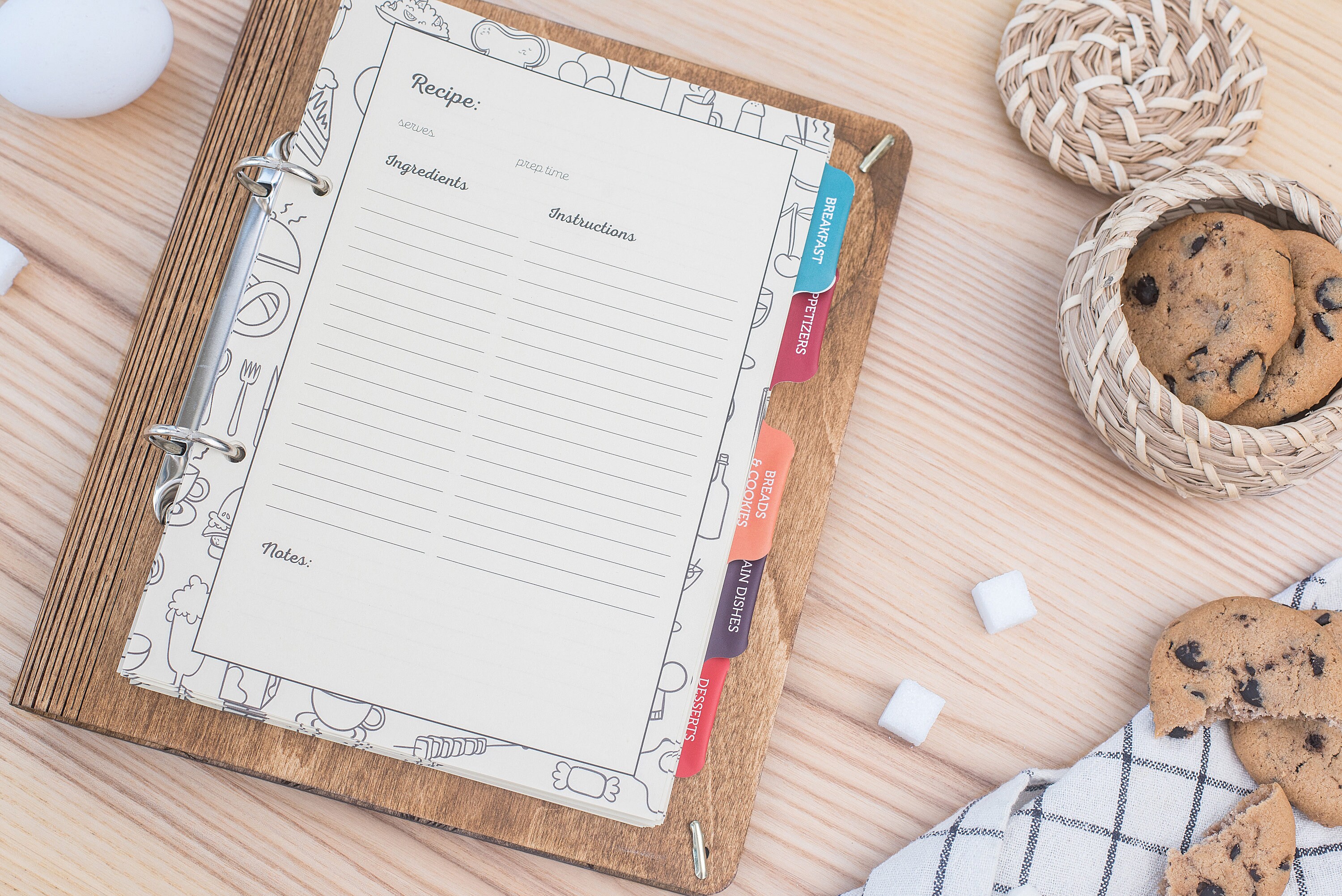 Custom Recipe Book for Recipes Personalized Wooden Blank - Etsy