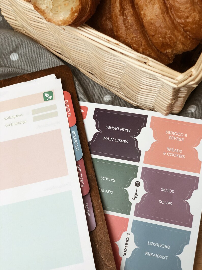 Blank Recipe Book Binder Etsy