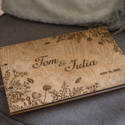 Wedding Photo Album Scrapbook Wedding Guest Book Etsy