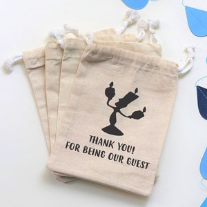 Bomboniere personalizzate La Bella e la Bestia, sacchetti per bomboniere di benvenuto, compleanno personalizzato, addio al nubilato, feste per baby shower, sacchetti regalo di ringraziamento