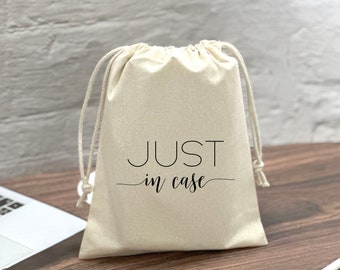Just In Case Favor Bag - Bachelorette Party Favors - Hangover Kit - Wedding Welcome Bags - Just In Case Hangover Kit Bag - Bachelorette Bag