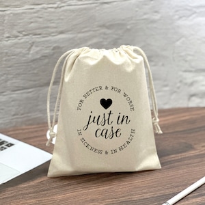 Just In Case Favor Bag - Bachelorette Party Favors - Hangover Kit - Wedding Welcome Bags - Just In Case Hangover Kit Bag - Bachelorette Bag