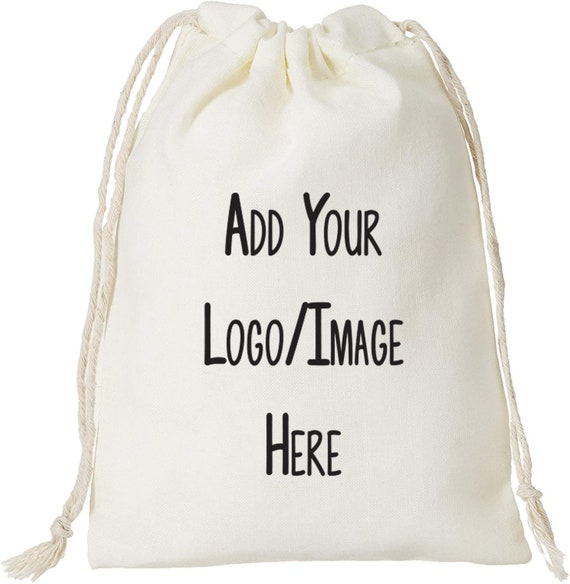 Canvas Drawstring Pouch Personalized Bags