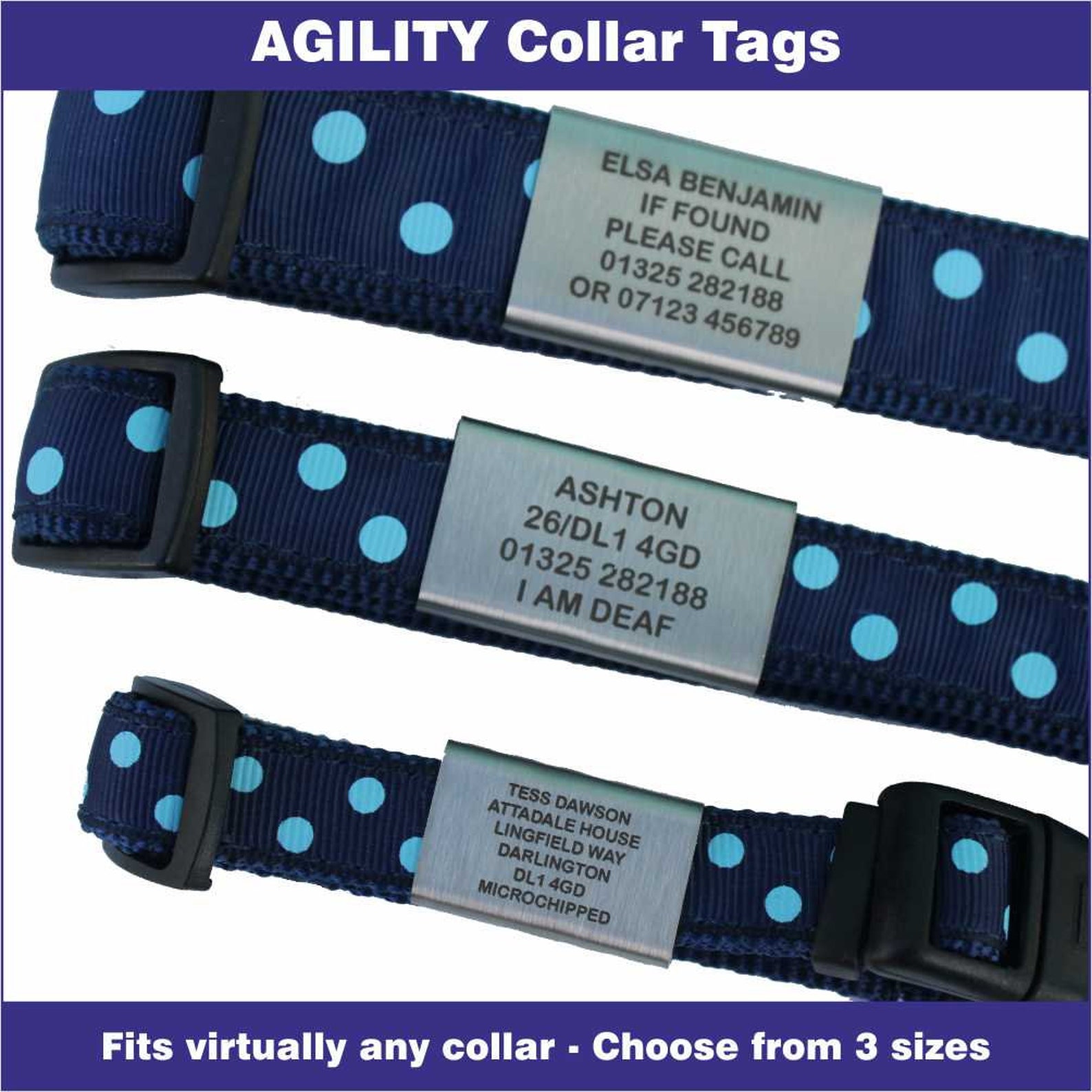 Stainless Steel Agility Collar Pet Tag Fits to Virtually Any Etsy UK